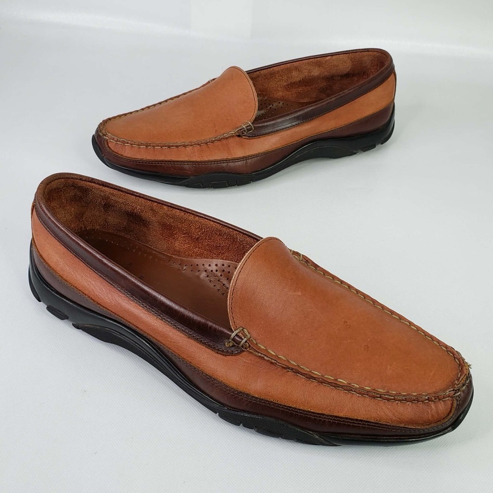 Allen Edmonds Boulder Mens Size 15 D Brown Leather Loafers Driving Shoes